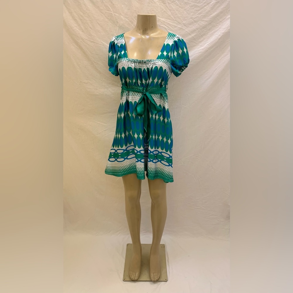 Zara Basic Size Large Short Sleeve Multicolored O… - image 1